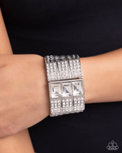 Load image into Gallery viewer, Dramatic Diva - White Bracelet - Paparazzi
