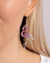 Load image into Gallery viewer, Flamingo Flourish - Pink Earrings - Paparazzi
