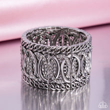 Load image into Gallery viewer, Forged Fashion - White Paparazzi Bracelet
