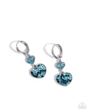 Load image into Gallery viewer, Delightful Valentines Day - Blue Paparazzi Earrings
