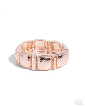 Load image into Gallery viewer, Textured Tranquility - Rose Gold Paparazzi Bracelet
