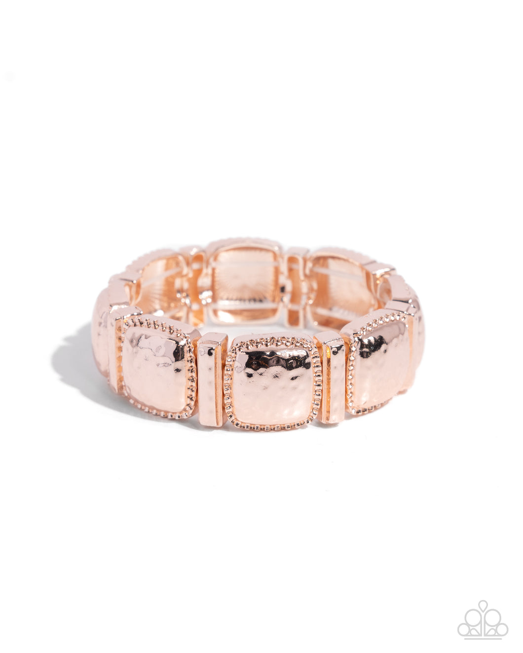 Textured Tranquility - Rose Gold Paparazzi Bracelet