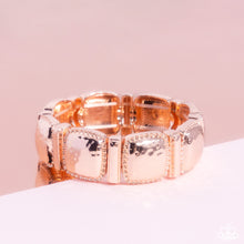 Load image into Gallery viewer, Textured Tranquility - Rose Gold Paparazzi Bracelet
