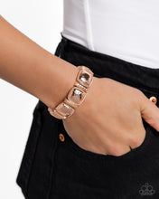 Load image into Gallery viewer, Textured Tranquility - Rose Gold Paparazzi Bracelet
