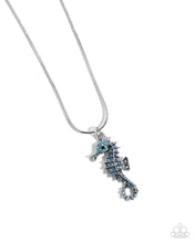 Load image into Gallery viewer, Seahorse Shanty - Blue Paparazzi Necklace
