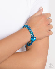 Load image into Gallery viewer, Affectionate Accent - Blue Bracelet - Paparazzi
