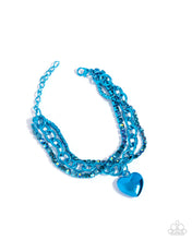 Load image into Gallery viewer, Affectionate Accent - Blue Bracelet - Paparazzi
