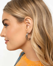 Load image into Gallery viewer, Curly Charisma - Silver Hoops
