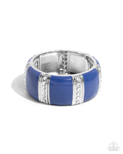 Load image into Gallery viewer, Colored Cameo - Blue Bracelet - Paparazzi
