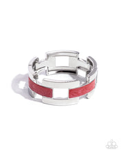 Load image into Gallery viewer, Modern Merger - Red Hinge Bracelet
