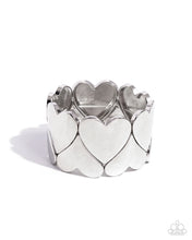 Load image into Gallery viewer, Sweetheart Setting - Silver - Paparazzi Bracelet
