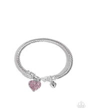 Load image into Gallery viewer, Heart Hour - Pink Paparazzi Bracelet
