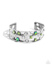 Load image into Gallery viewer, Embellished Empire - Green Bracelet - Paparazzi
