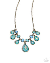 Load image into Gallery viewer, Talented Teardrops - Brass Necklace - Paparazzi
