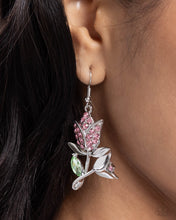 Load image into Gallery viewer, Tulip Tradition - Pink Earrings - Paparazzi
