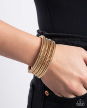 Load image into Gallery viewer, Casual Coils - Gold Coil Bracelet - Paparazzi
