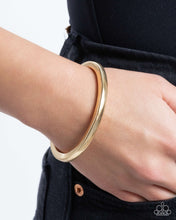Load image into Gallery viewer, Stubborn Simplicity - Gold Stretchy Bracelet - Paparazzi
