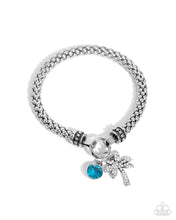 Load image into Gallery viewer, Palm Beach Bling - Blue Paparazzi Stretchy Bracelet
