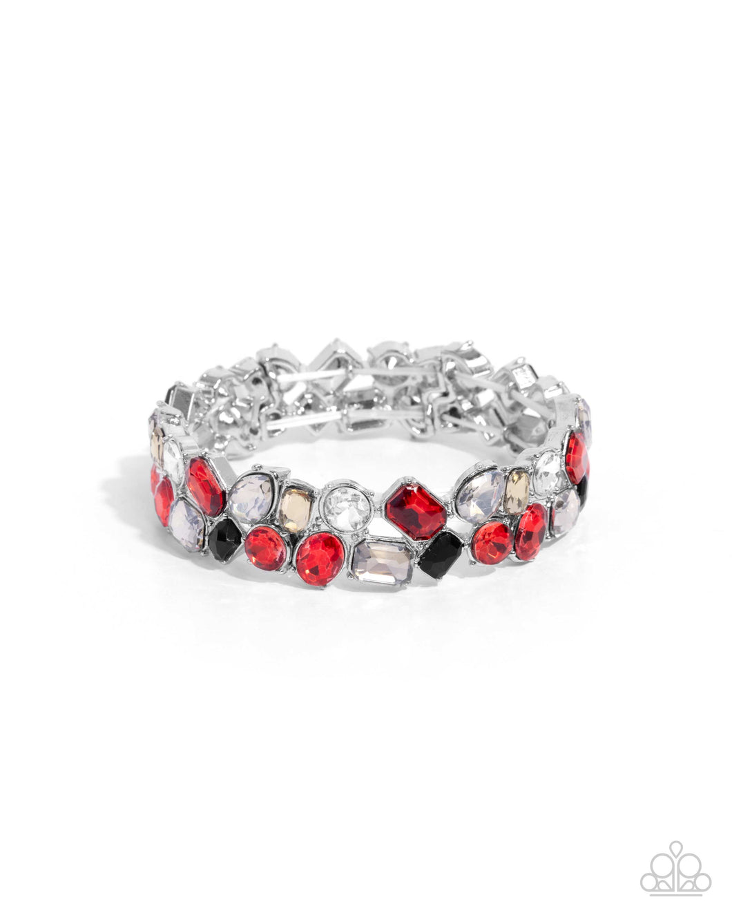 Handcrafted Haven - Red Bracelet - Paparazzi