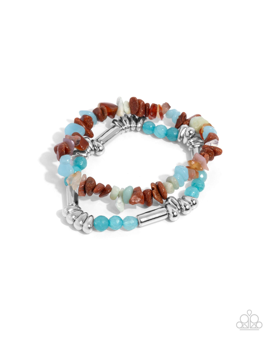 Stony Sequence - Blue - Paparazzi Bracelet