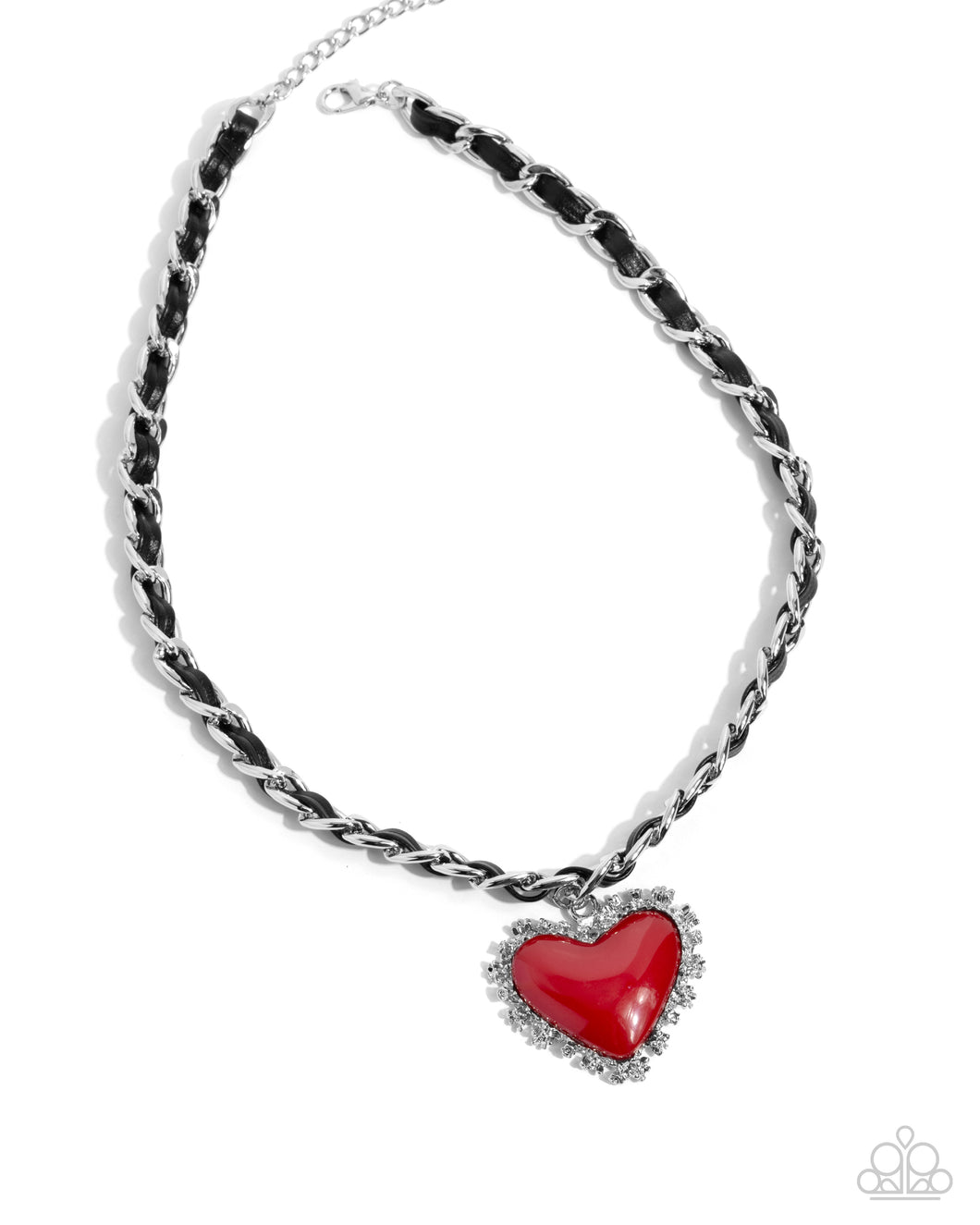 Austere Attraction - Red Heart Necklace - Paparazzi