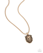 Load image into Gallery viewer, Leo Leader - Gold Lion Necklace - Paparazzi
