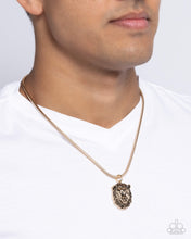 Load image into Gallery viewer, Leo Leader - Gold Lion Necklace - Paparazzi
