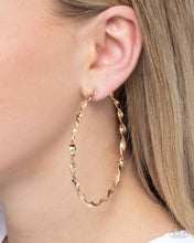 Load image into Gallery viewer, Steady Spirals - Gold Hoops - Paparazzi

