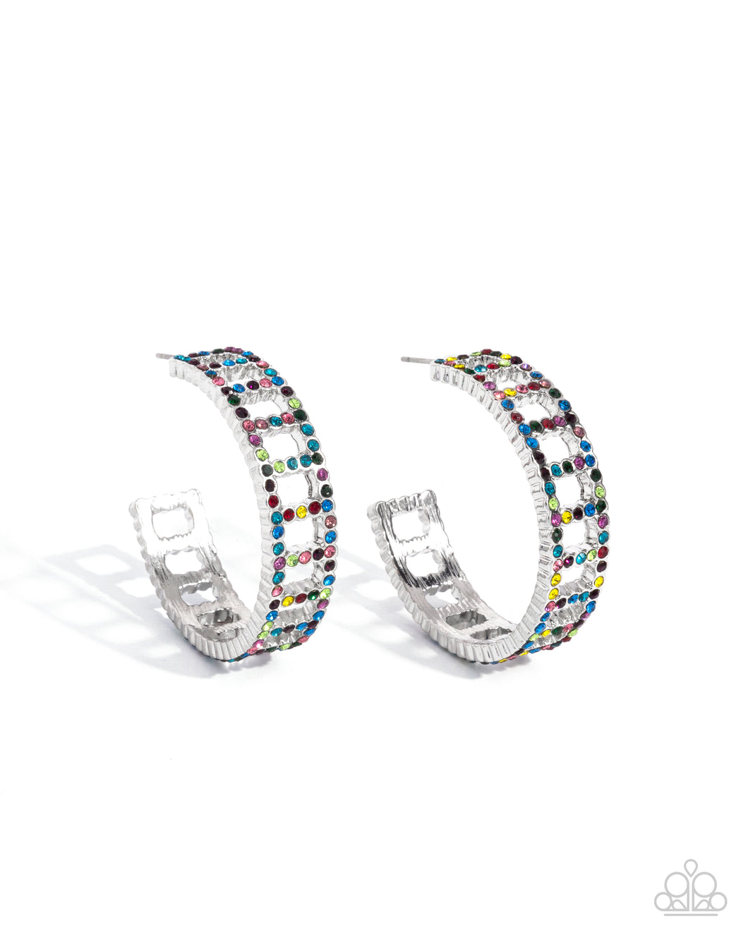 Bridging Brilliance - Multi Hoop Earrings - Paparazzi