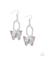 Load image into Gallery viewer, Aerial Avenue - Pink Butterfly Earrings
