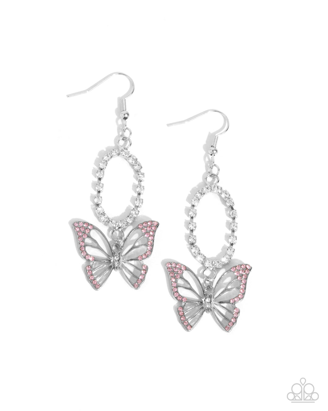 Aerial Avenue - Pink Butterfly Earrings