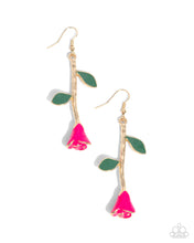 Load image into Gallery viewer, Rose Reality - Pink Earrings - Paparazzi
