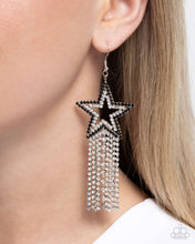 Load image into Gallery viewer, Sunset Superstar - Black Earrings - Paparazzi
