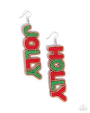 Load image into Gallery viewer, Jolly Holiday - Multi - Paparazzi Earrings
