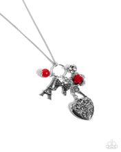 Load image into Gallery viewer, Parisian Press - Red - Paparazzi Necklace
