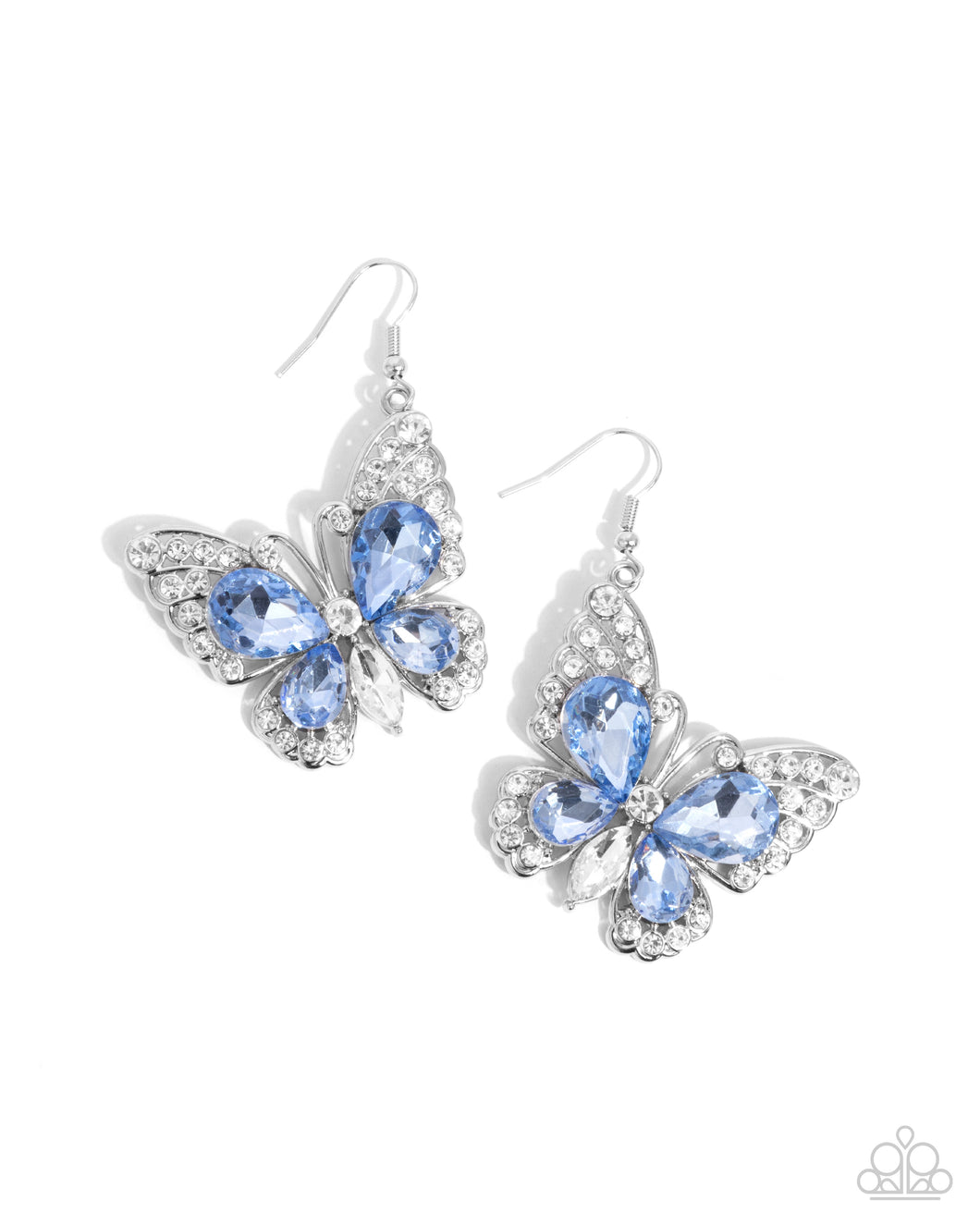 PREORDER ~ Teardrop Takeoff - Blue - Paparazzi Earrings