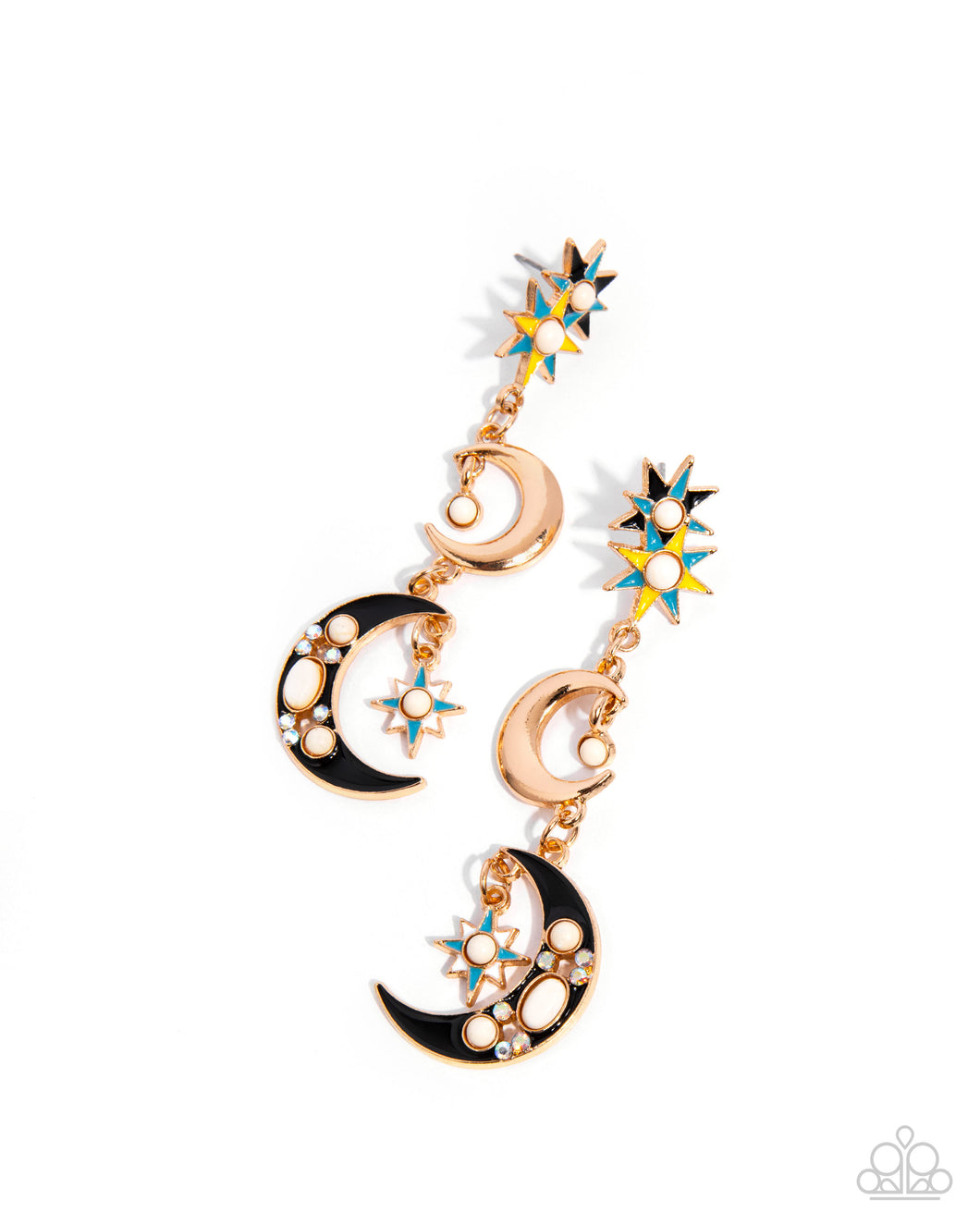 Stellar Serendipity - Gold Earrings - Paparazzi