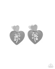 Load image into Gallery viewer, Showstopping Silhouette - Silver Earrings - Paparazzi
