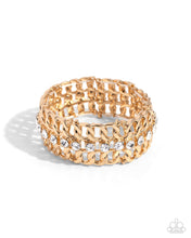 Load image into Gallery viewer, Secure Shimmer - Gold - Paparazzi Bracelet
