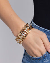 Load image into Gallery viewer, Secure Shimmer - Gold - Paparazzi Bracelet
