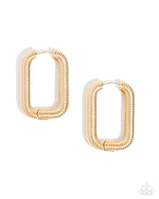 Load image into Gallery viewer, Spiral Supply - Gold Hoops - Paparazzi
