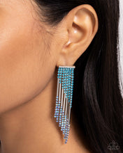 Load image into Gallery viewer, PREORDER ~ Careless Cascade - Blue - Paparazzi Earrings
