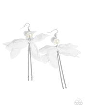 Load image into Gallery viewer, Ballerina Build - White Earrings - Paparazzi
