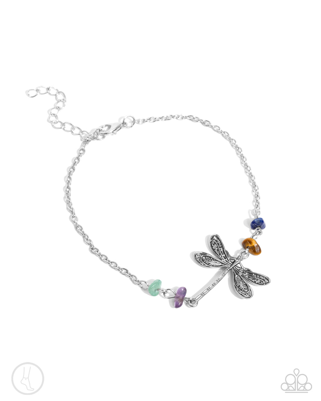 Dragonfly Dawn - Multi Anklet - Paparazzi