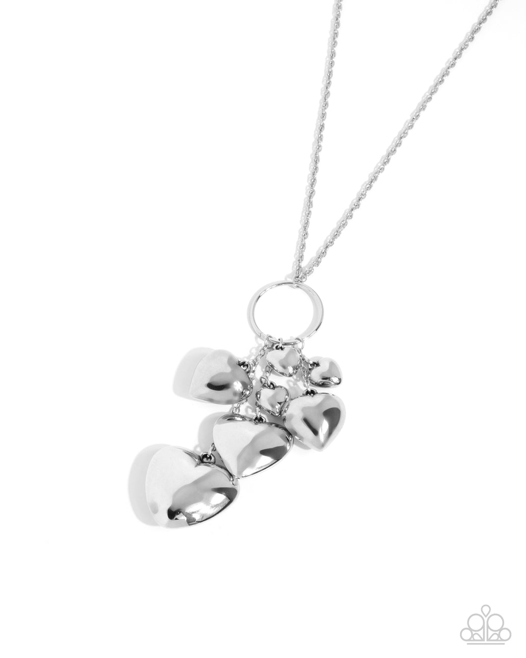 Heart Haul - Silver Necklace - Paparazzi
