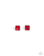 Load image into Gallery viewer, Squared Soprano - Red - Paparazzi Earrings
