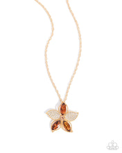 Load image into Gallery viewer, Favorite Flower - Brown Necklace - Paparazzi
