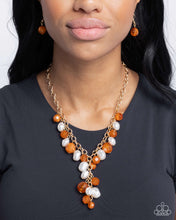 Load image into Gallery viewer, Beehive Barrage - Orange - Paparazzi Necklace
