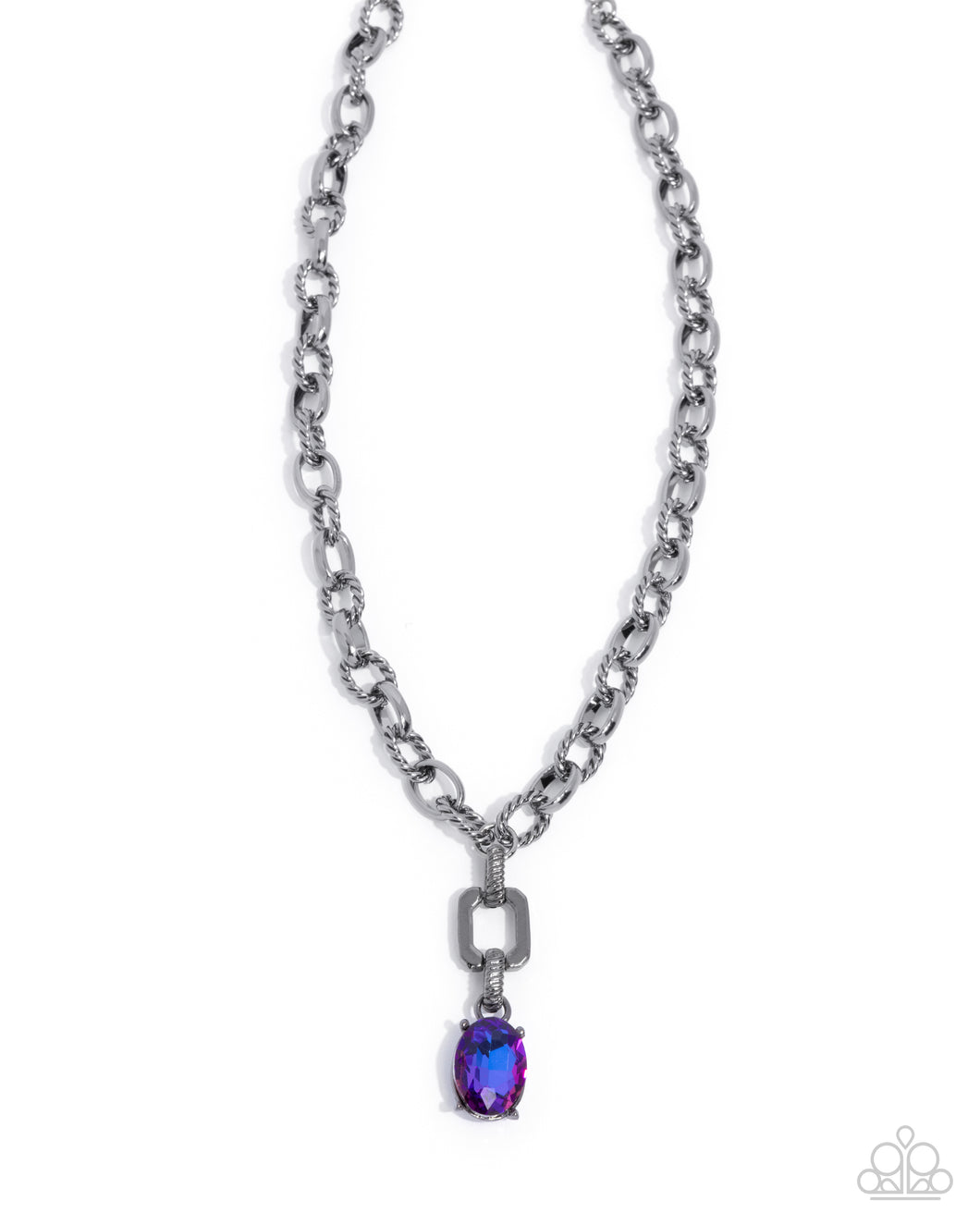 Refulgent Recognition - Purple - Paparazzi Necklace