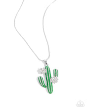 Load image into Gallery viewer, Carefree Cactus - Green Paparazzi Necklace
